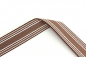 Preview: Gurtband Streifen braun/weiß 30 mm (1 m)